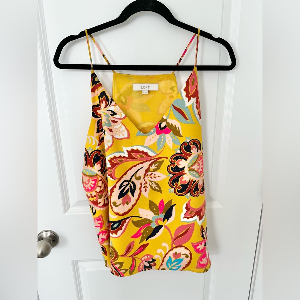 LOFT Printed Strappy Cami